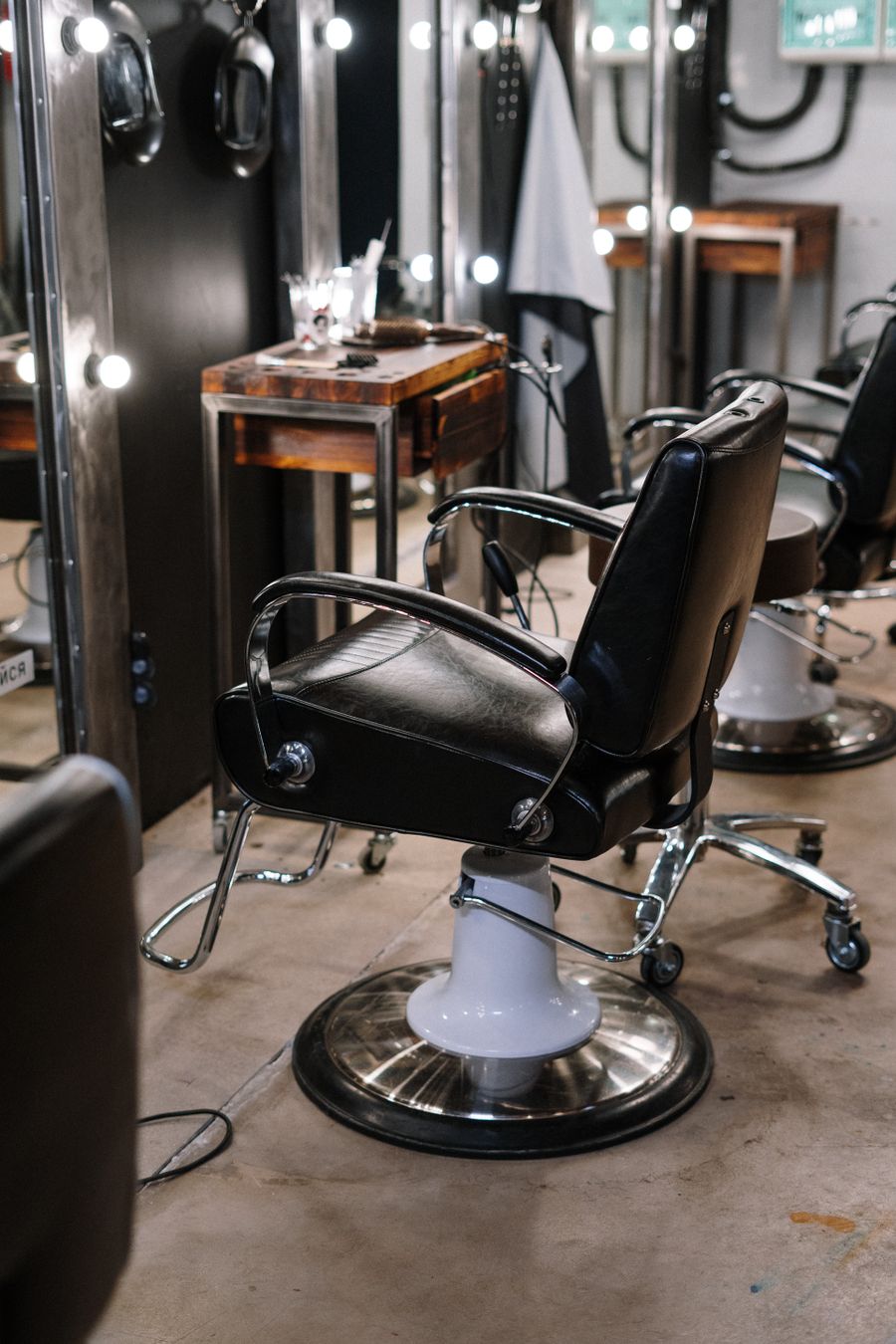 Barber chair ready for the next client