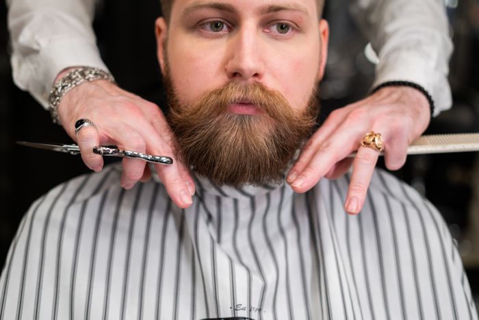 The barber chair at Annan Barber and Hairdresser