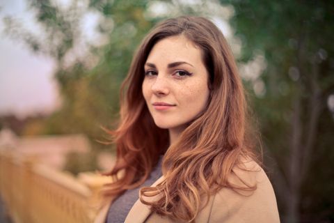 Long layered hair